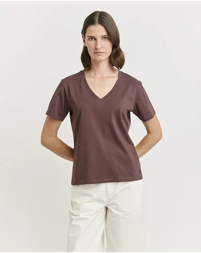 Toorallie - V-Neck Organic Cotton Tee