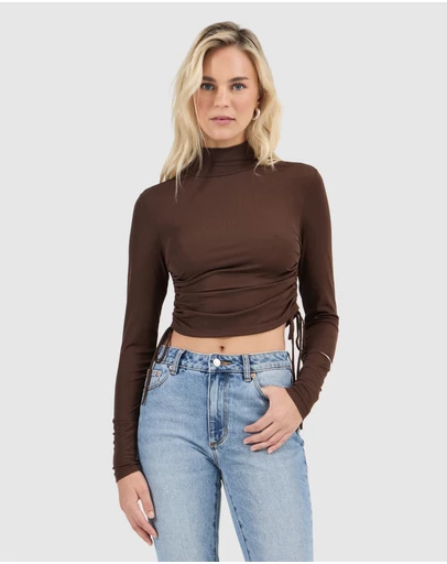 Rolla's - Selena Rouched Long Sleeve Top
