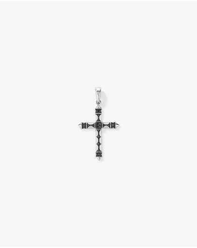 Michael Hill - 0.38 Carat TW Black Diamond Cross Pendant in Sterling Silver