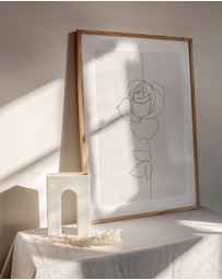Olive et Oriel - Line Figure IV Art Print