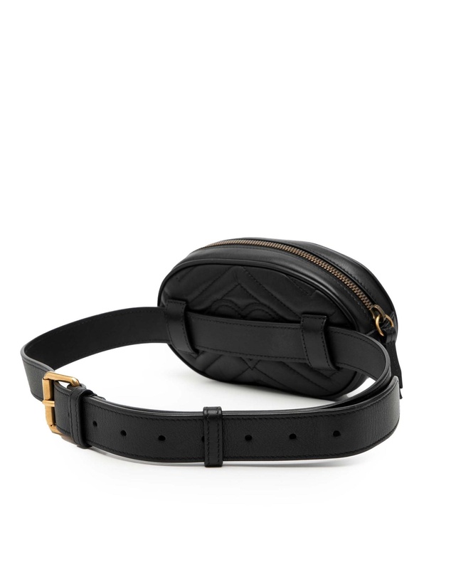 Pre-Loved by Azura Reborn - Pre-Loved GG Marmont Matelasse Leather Belt Bag
