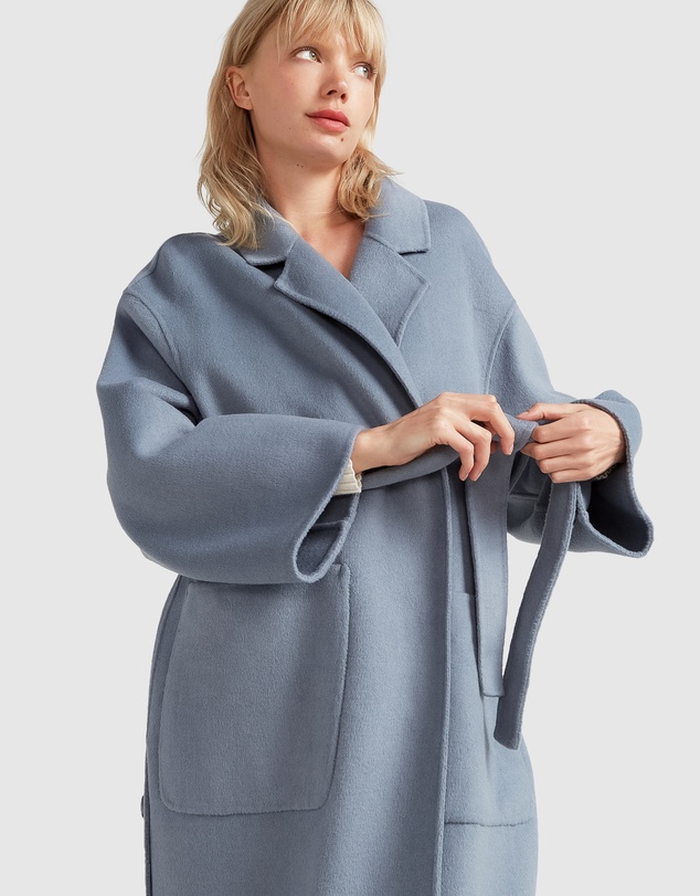 Belle & Bloom - Wide Awake Split Hem Overcoat