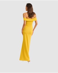 Romance by Honey and Beau - Trevia Off Shoulder Maxi Dress