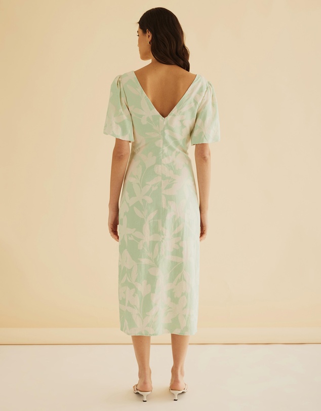 Atmos&Here - Billie Linen Blend Midi Dress