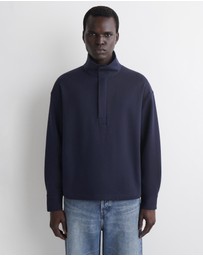 COS - Funnel-Neck Zip-Up Sweatshirt