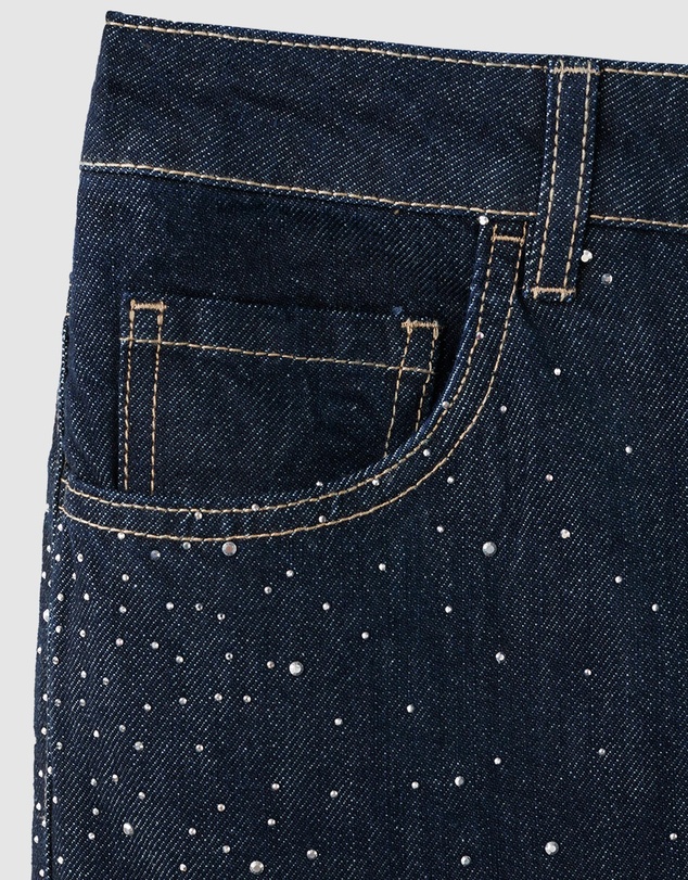 M.N.G - Straight Jeans With Rhinestone Detail