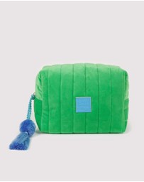 The Somewhere Co - Green Velvet Cosmetic Case