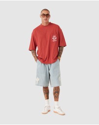 Zanerobe - Crest Slub Flow Tee Cherry