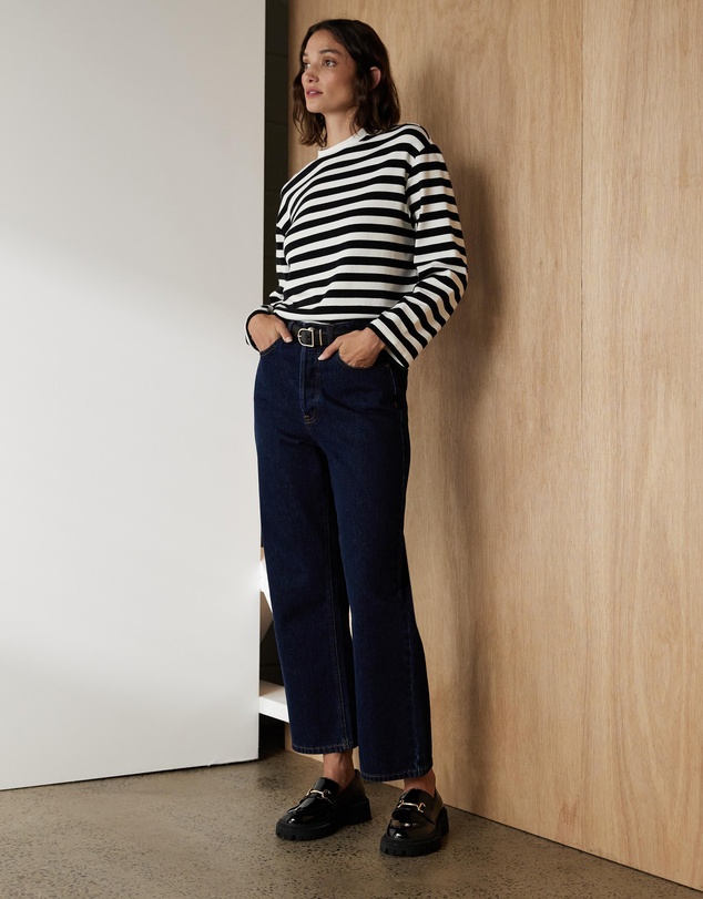Atmos&Here - Oversized Stripe Top