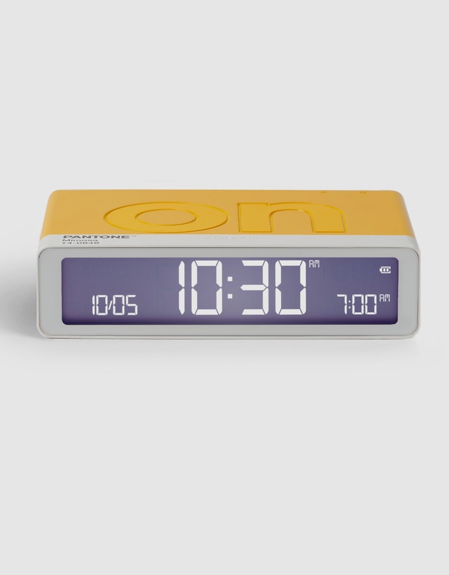 Lexon - Lexon Flip Classic Reversible Alarm Clock PANTONE - Yellow