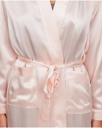 SILK MAGNOLIA - Silk Robe Dressing Gown