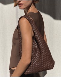 Rylan - Alt-Leather Woven Small Tote Bag