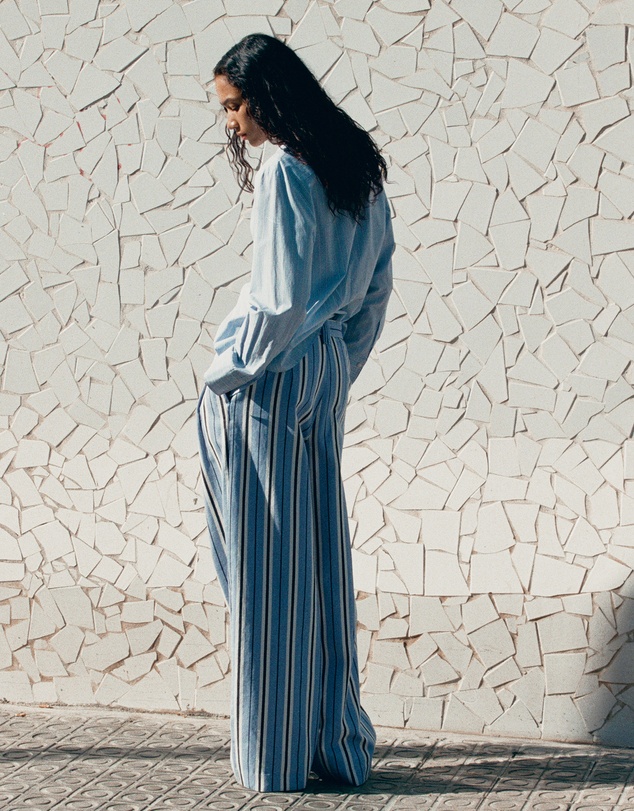 M.N.G - Wide Leg Striped Jeans