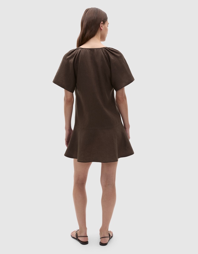 Seed Heritage - Core Linen Flutter Mini Dress