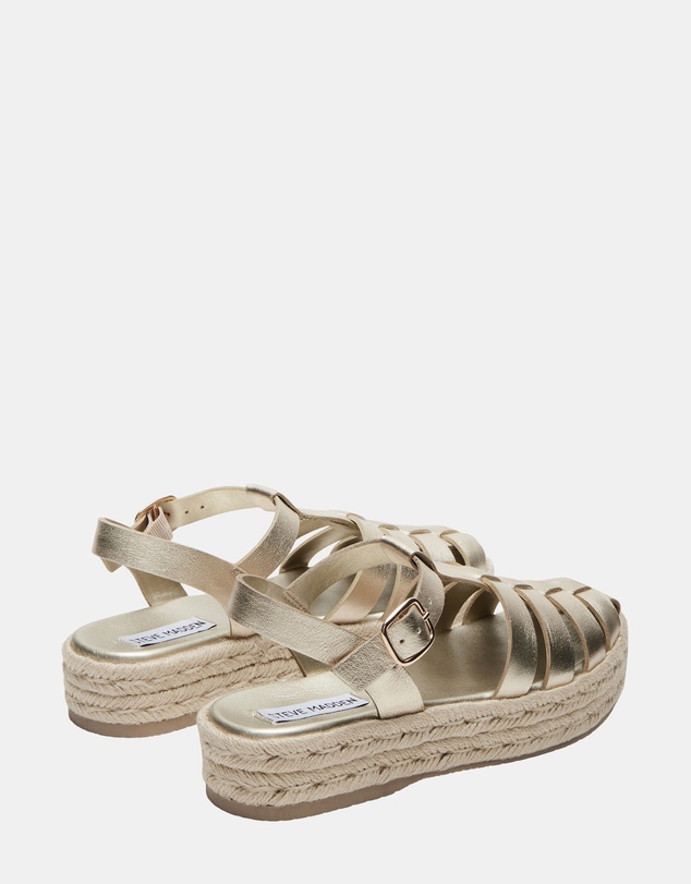 Steve Madden - Marlin Gold Leather Heels