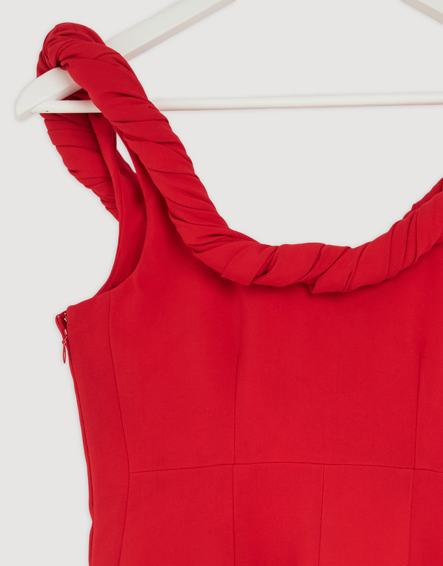 Revibe - Repaired BY JOHNNY. Talia Twist Midi Dress - AU 10