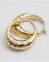 & Other Stories - Hammered Hoop Earrings