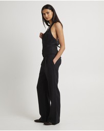 Subtitled - Naomi Linen Halter Vest