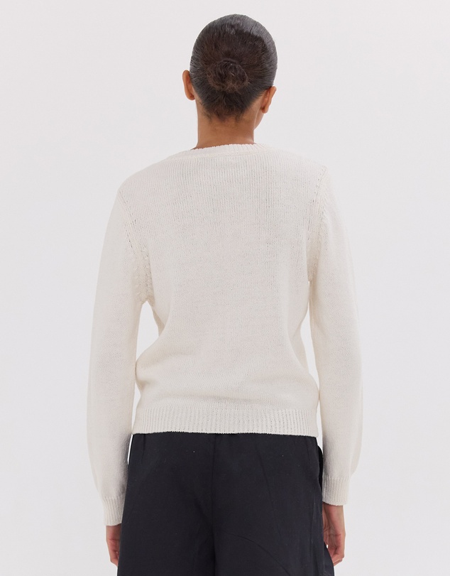 Cloth & Co. - The Vintage Cardigan | White