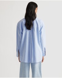 Decjuba - Heather Oxford Oversized Shirt