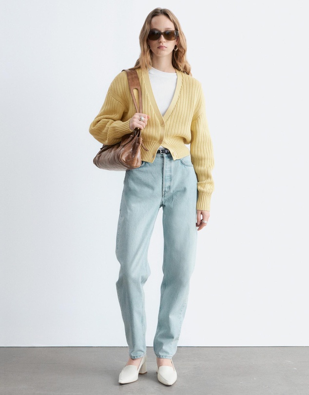 & Other Stories - Rib-Knit Cotton Cardigan
