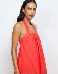 AERE - Dovie Linen Maxi Dress