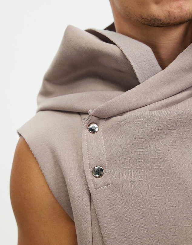 Surrounded By Ghosts - The Mercury Hooded Fleece Sleeveless Cardigan