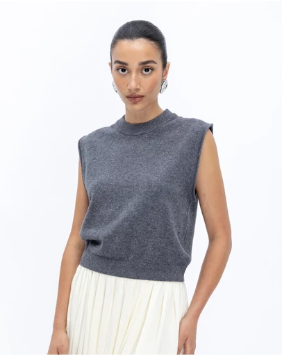 Minima Esenciales - Naya Cashmere Blend Knitted Top