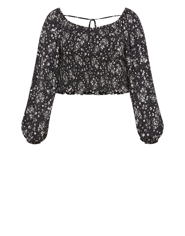 City Chic - Abbie Floral Print Top