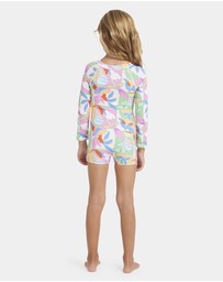 Billabong - Girls 0 to 5 Sun Shift One Piece Shortie Rash Vest