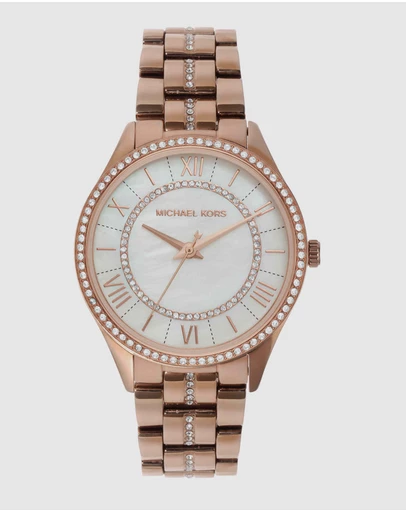 Michael Kors - Lauryn Rose Gold Tone Analogue Watch
