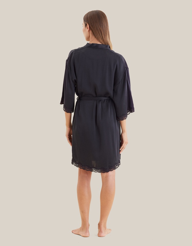 Papinelle - Camille Silk Lace Robe