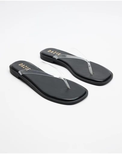 Dazie - Ruby Clear Thongs