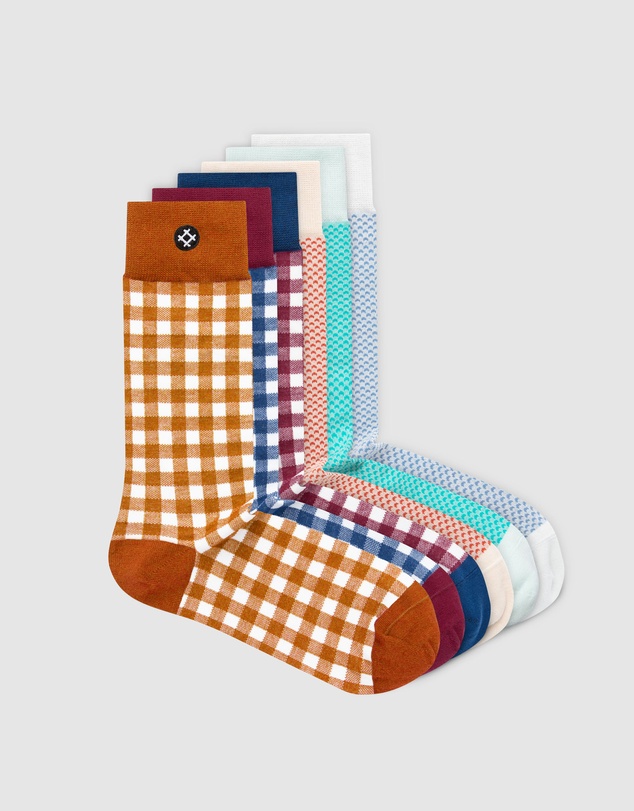 Sockdaily - Island 6 Pack Crew Socks
