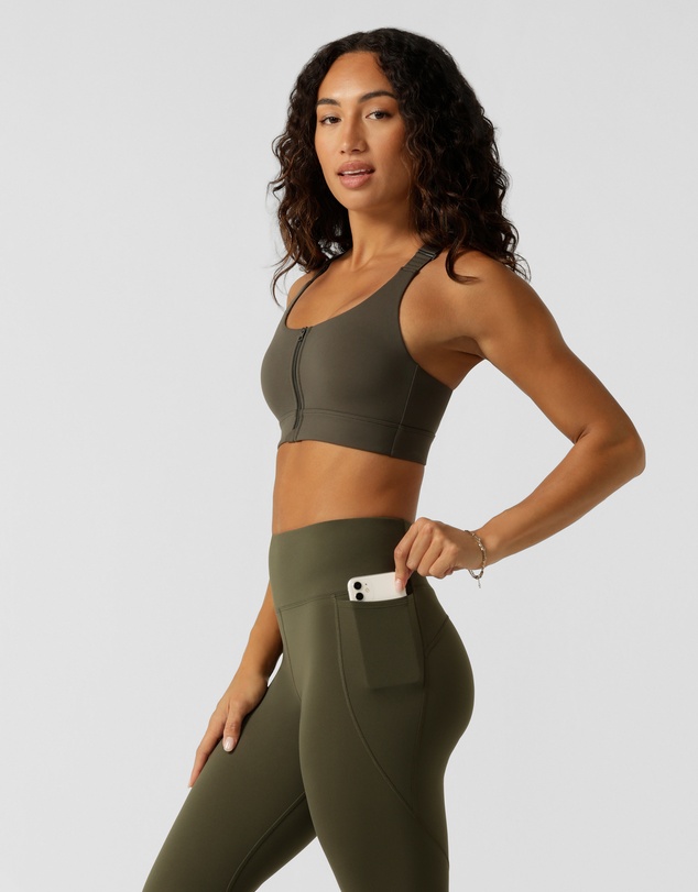 Lorna Jane - Easy Zip On Max Support Sports Bra