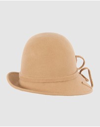 Max Alexander - Winter Felt Mocca Cloche Hat