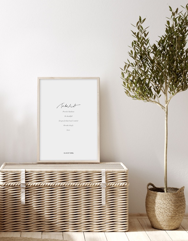 Olive et Oriel - To Do List Art Print