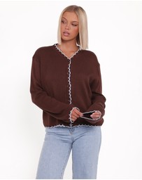 Petal & Pup - Ruby Knit Cardigan - Brown