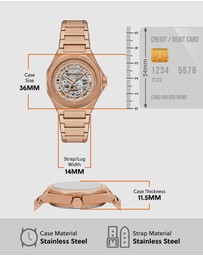 Armani Exchange - Rose Gold Analogue Watch