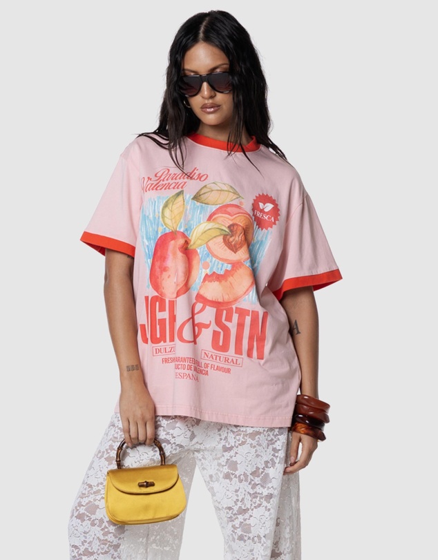 JGR & STN - Peaches Oversized T-Shirt