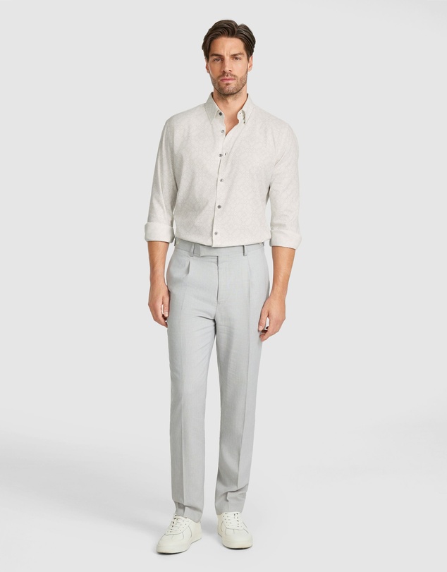 Tarocash - Dusk Slim Bamboo Geo Shirt
