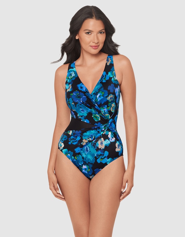 Miraclesuit Swimwear  - Secret Garden Circe Knot Detail Shaping Swimsuit