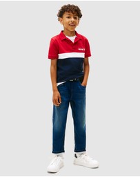 Tommy Hilfiger - Regular Fit Colour-Blocked Pique Polo Shirt - Teens