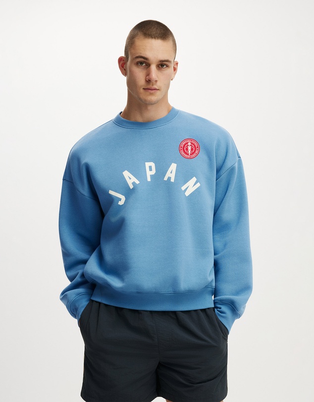Cotton On - Oversized Graphic Crew Sweater