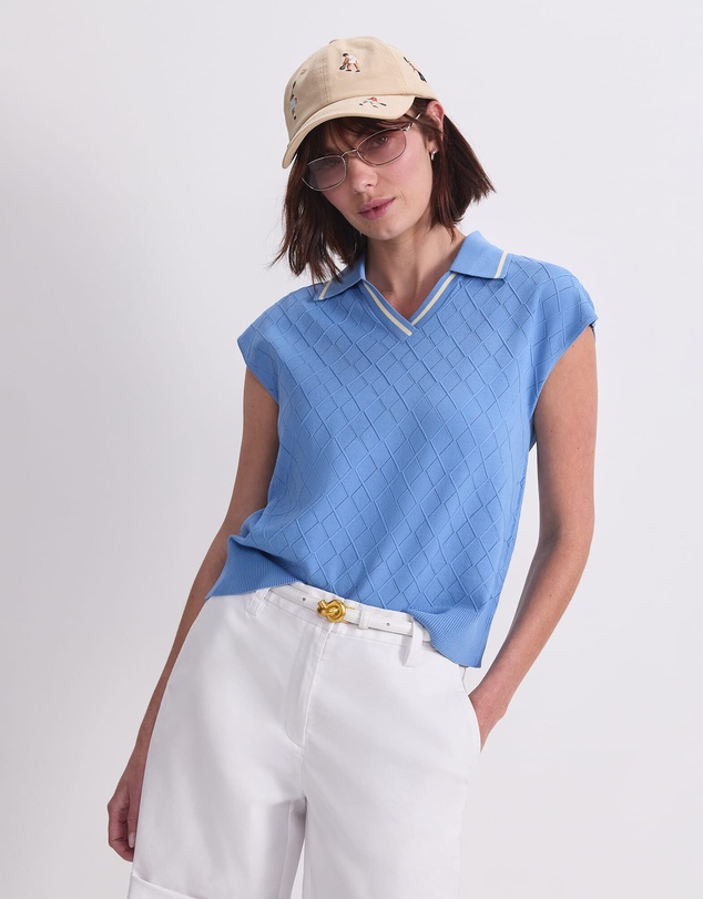 Sportscraft - Maxine Milano Argyle Knit Top