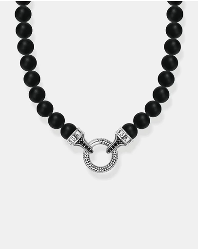 THOMAS SABO - THOMAS SABO Bead Necklace Black Obsidian