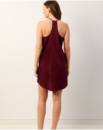 Wanderluxe Sleepwear - Bordeaux Camisole Slip Dress