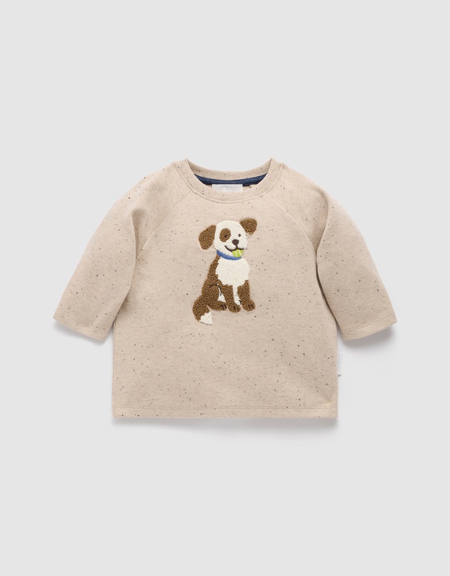 Purebaby - Doggy Thick Long Sleeve tee-Kids-Babies