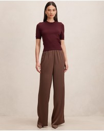 Forever New - Sara Satin Wide Leg Pants
