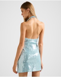Forever New - Tate Sequin Halter Neck Mini Dress